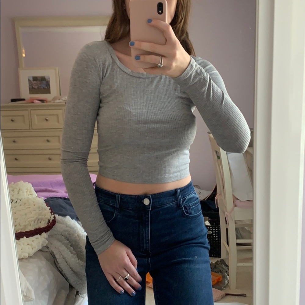 PacSun long sleeve crop top